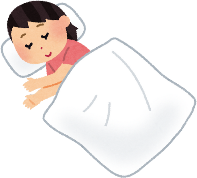 Illustration of a Woman Sleeping Peacefully